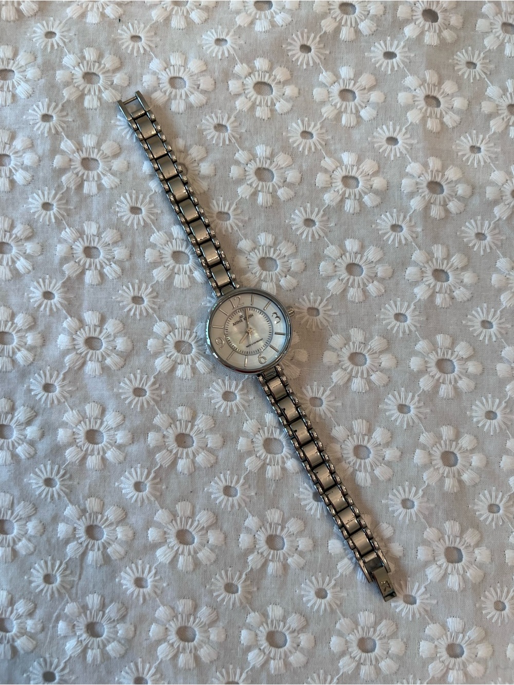 Anne Klein Silver Tone Women's Bracelet Watch
